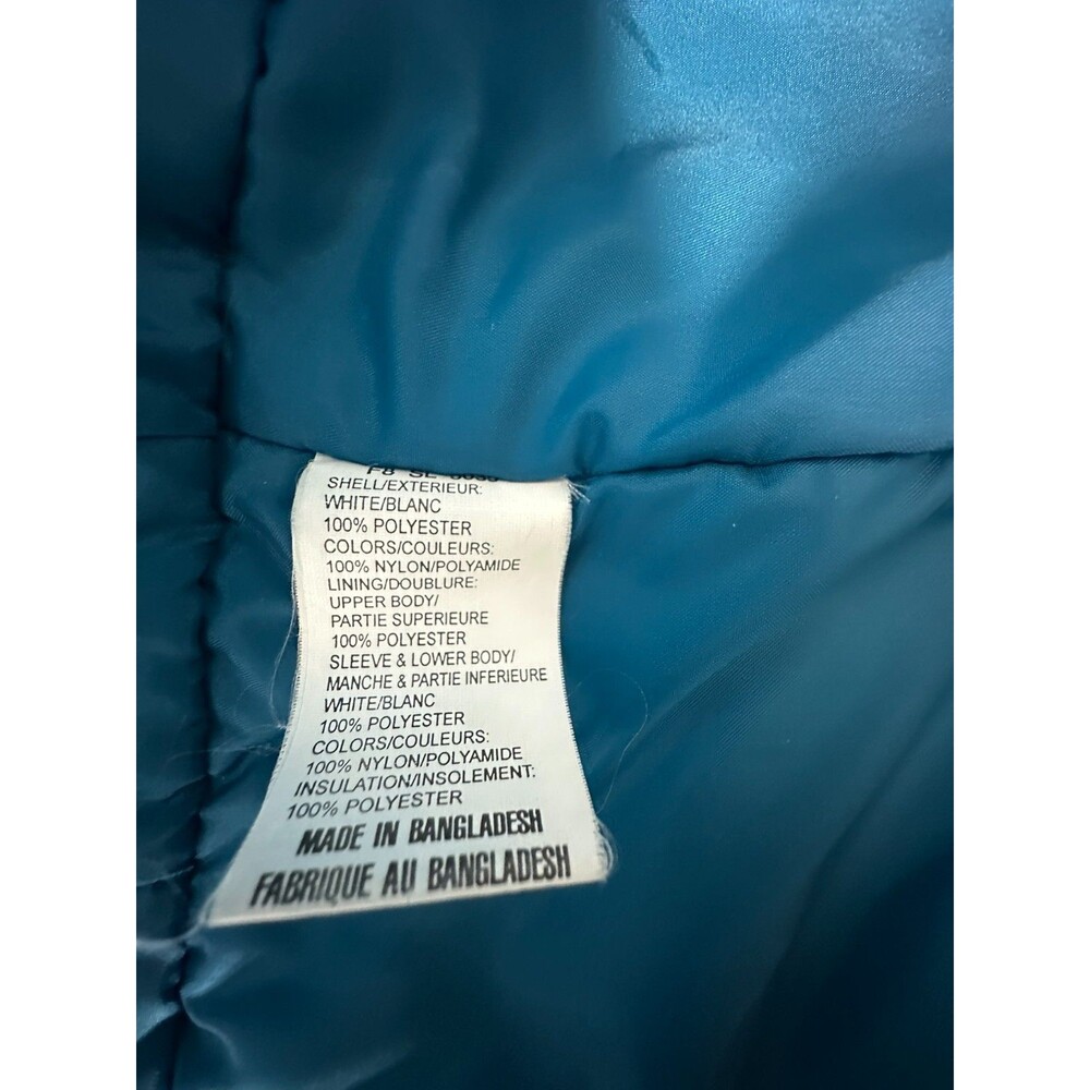 Vtg 90s Columbia Jacket Womens L F8 SL 5035 Colorblock Teal Purple Retro Ski - Picture 8 of 16